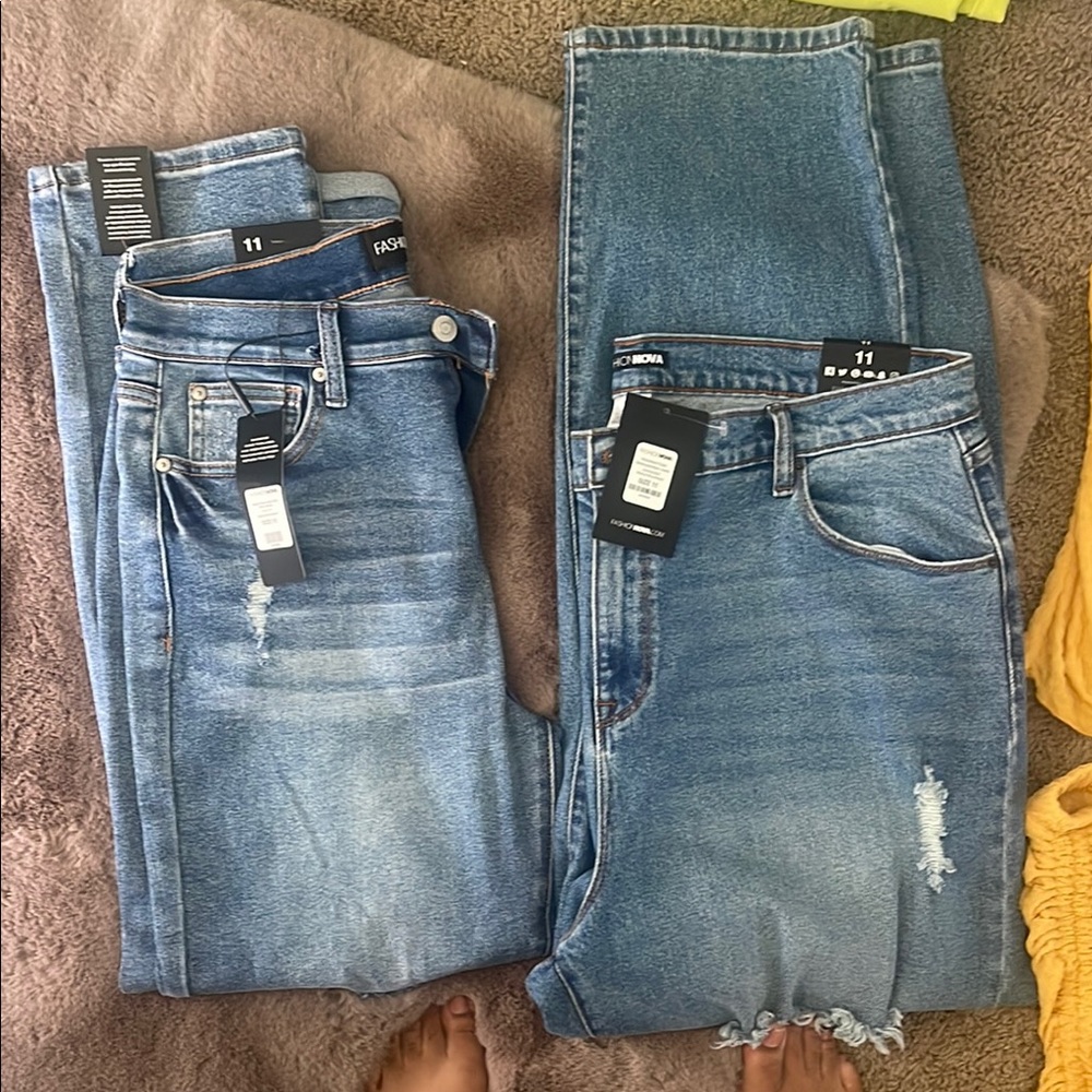 Fashion Nova Blue Skinny Jeans Medium Wash